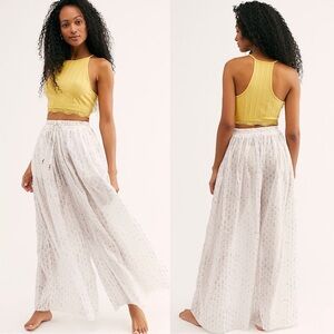 FREE PEOPLE Dream Time Sleep Pant in Coconut Combo M